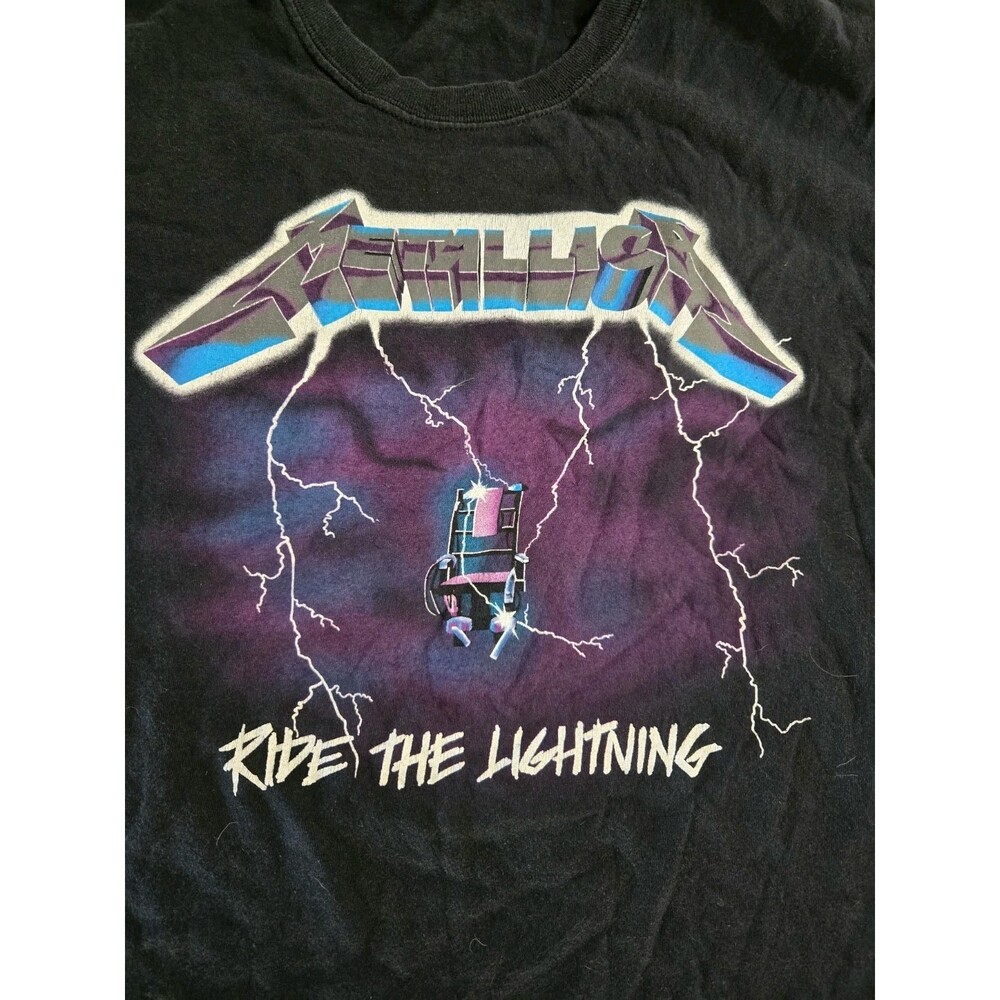 METALLICA Ride The lightning band T shirt Large Size